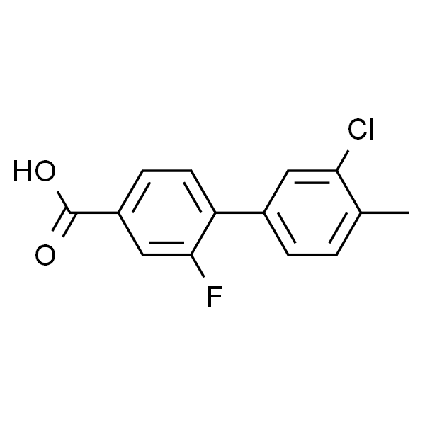 4-(3-Chloro-4-methylphenyl)-3-fluorobenzoic acid