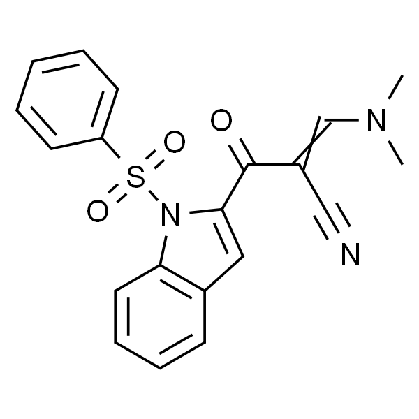 3-(Dimethylamino)-2-(1-(phenylsulfonyl)-1H-indole-2-carbonyl)acrylonitrile