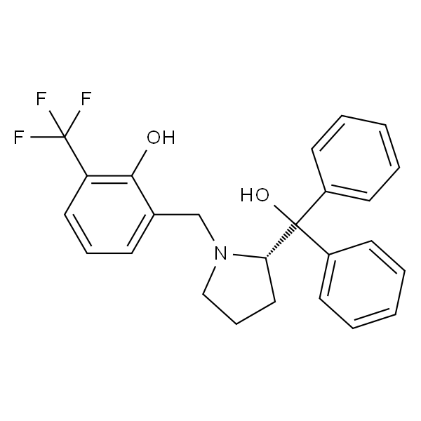 (2S)-1-[[2-Hydroxy-3-(trifluoromethyl)phenyl]methyl]-α,α-diphenyl-2-pyrrolidinemethanol