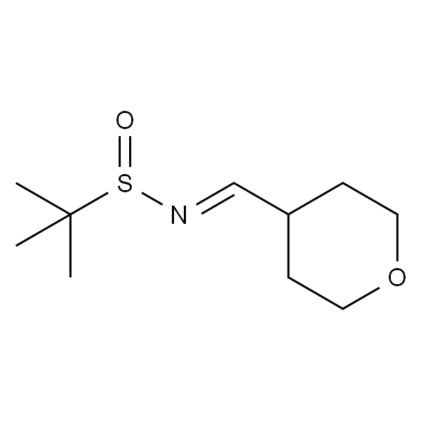 2-Propanesulfinamide, 2-methyl-N-[(tetrahydro-2H-pyran-4-yl)methylene]-, [N(E),S(S)]-
