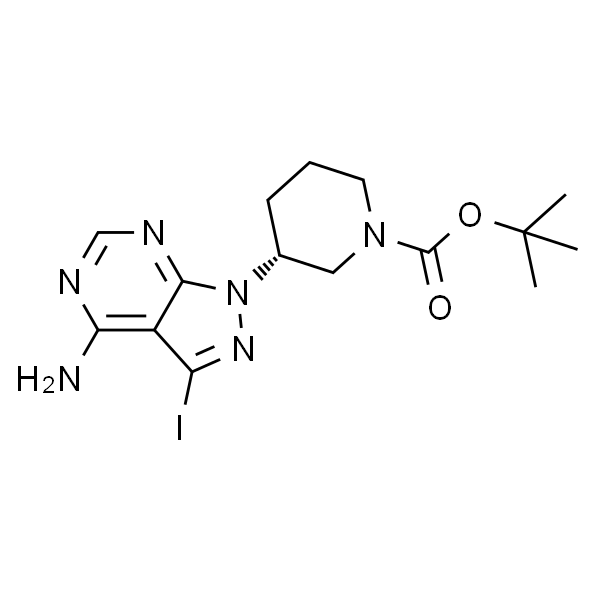 (R)-tert-Butyl 3-(4-amino-3-iodo-1H-pyrazolo[3,4-d]pyrimidin-1-yl)piperidine-1-carboxylate