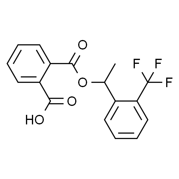 2-((1-(2-(trifluoromethyl)phenyl)ethoxy)carbonyl)benzoic acid