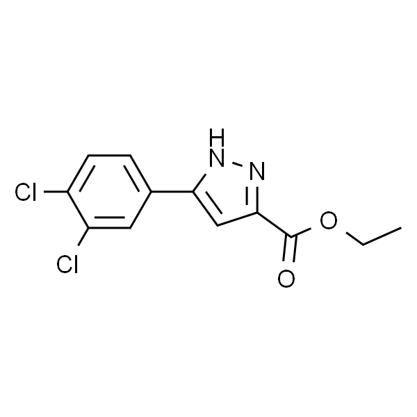 1H-pyrazole-5-carboxylic acid, 3-(3,4-dichlorophenyl)-, et