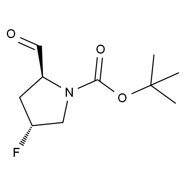 1-Pyrrolidinecarboxylic acid, 4-fluoro-2-formyl-, 1,1-dimethylethyl ester, (2S,4R)-