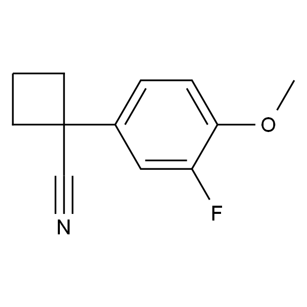 1-(3-fluoro-4-methoxyphenyl)cyclobutane-1-carbonitrile