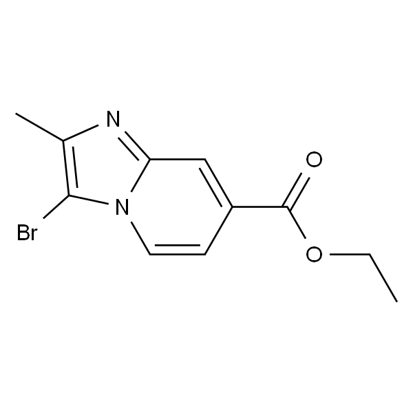 Imidazo[1,2-a]pyridine-7-carboxylicacid,3-bromo-2-methyl-,ethylester