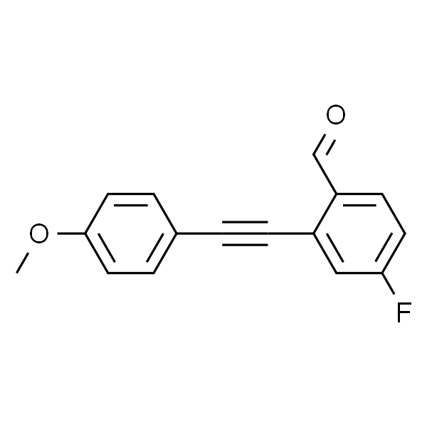 4-Fluoro-2-((4-methoxyphenyl)ethynyl)benzaldehyde