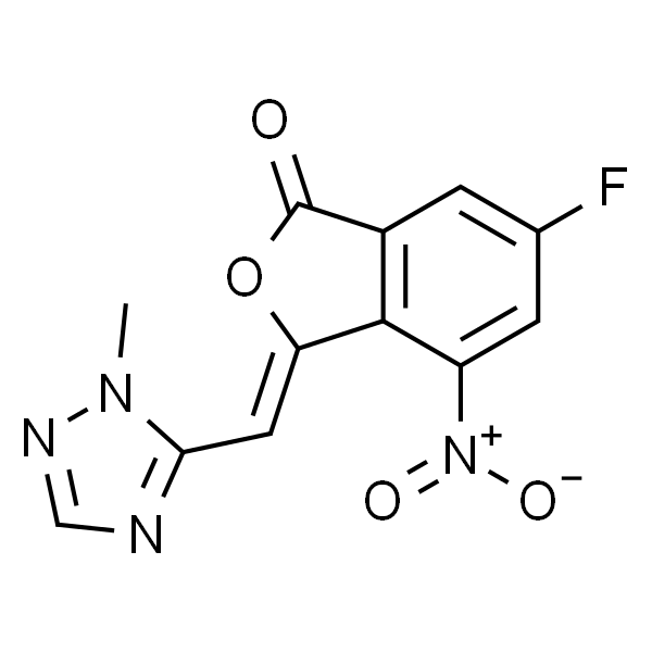 1(3H)-Isobenzofuranone,6-fluoro-3-[(1-methyl-1H-1,2,4-triazol-5-yl)methylene]-4-nitro-,(3Z)-