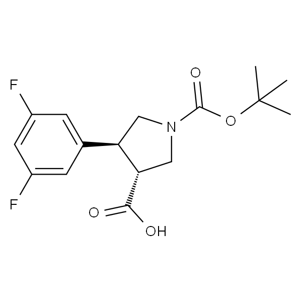 trans-1-(tert-butoxycarbonyl)-4-(3，5-difluorophenyl)pyrrolidine-3-carboxylic acid