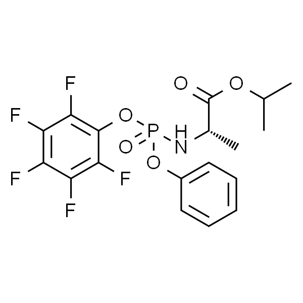 L-Alanine, N-[(R)-(2,3,4,5,6-pentafluorophenoxy)phenoxyphosphinyl]-, 1-methylethyl ester