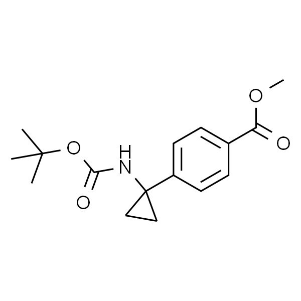 methyl 4-(1-((tert-butoxycarbonyl)amino)cyclopropyl)benzoate