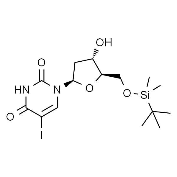 1-((2R,4S,5R)-5-(((tert-Butyldimethylsilyl)oxy)methyl)-4-hydroxytetrahydrofuran-2-yl)-5-iodopyrimidine-2,4(1H,3H)-dione