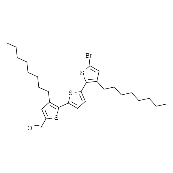 (5''-bromo-3,3''-dioctyl-[2,2':5',2''-terthiophene]-5-carbaldehyde