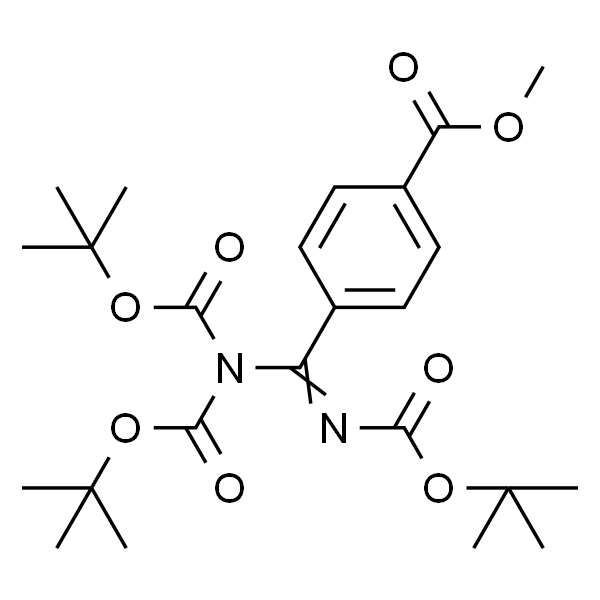 Benzoic acid, 4-[[bis[(1,1-dimethylethoxy)carbonyl]amino][[(1,1- dimethylethoxy)carbonyl]imino]methyl]-, methyl ester