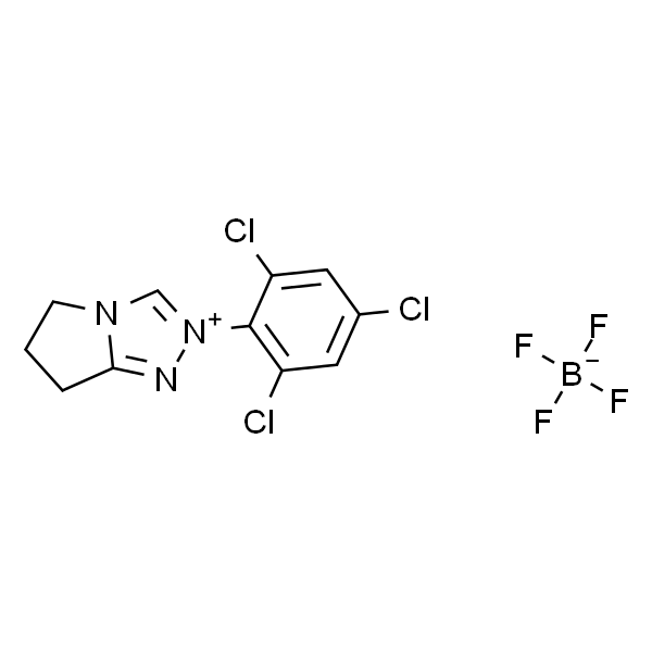 6,7-dihydro-2-(2,4,6-trichlorophenyl)-5H-Pyrrolo[2,1-c]-1,2,4-triazolium tetrafluoroborate