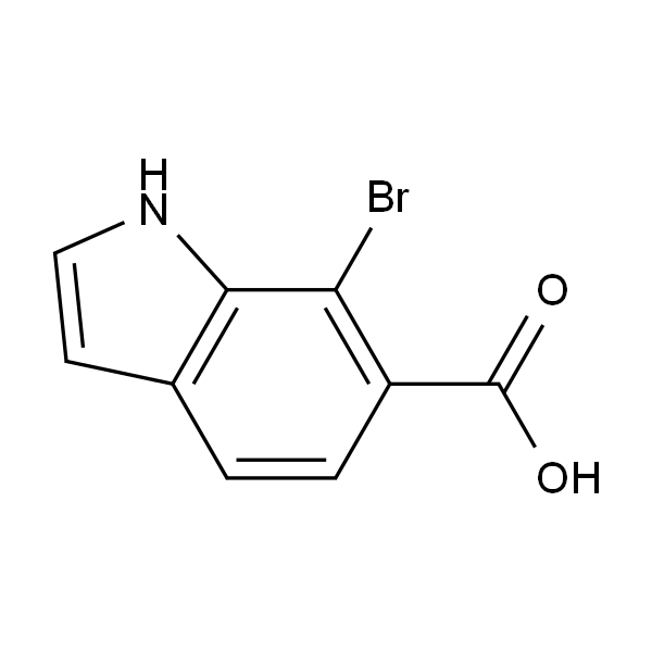 1H-Indole-6-carboxylic acid, 7-broMo-