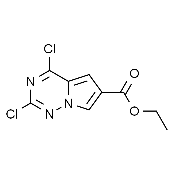 Ethyl 2,4-dichloropyrrolo[2,1-f]-[1,2,4]triazine-6-carboxylate