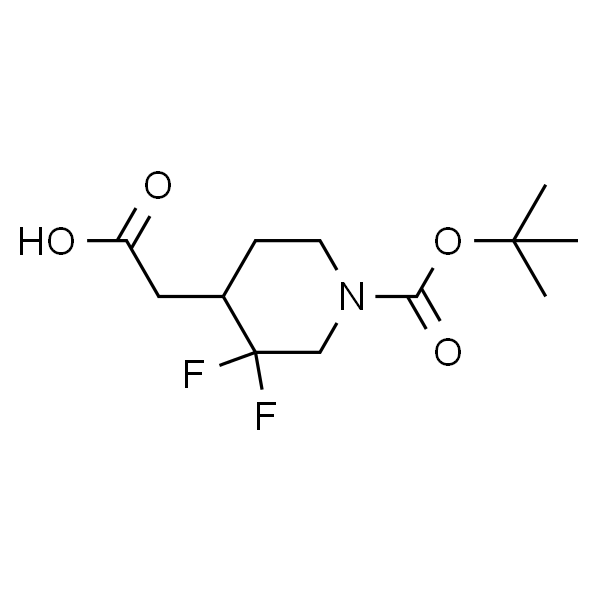 2-(1-(tert-butoxycarbonyl)-3,3-difluoropiperidin-4-yl)acetic acid