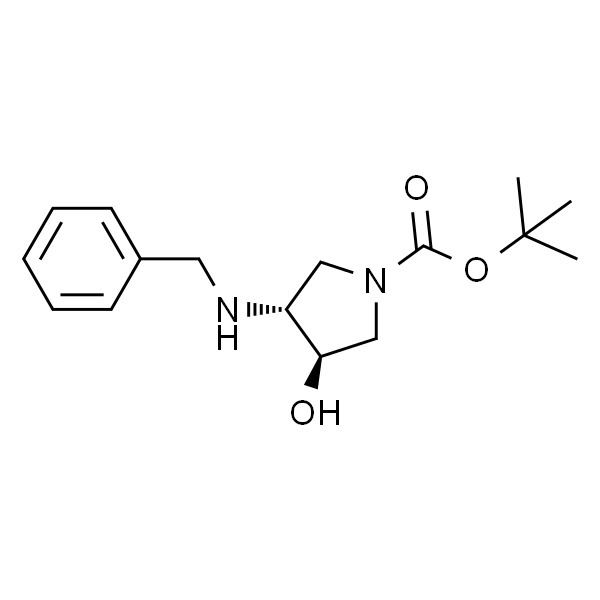 trans-tert-Butyl 3-(benzylamino)-4-hydroxypyrrolidine-1-carboxylate