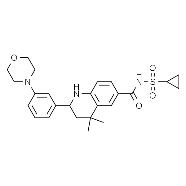 N-(cyclopropanesulfonyl)-4,4-dimethyl-2-[3-(morpholin-4-yl)phenyl]-1,2,3,4-tetrahydroquinoline-6-carboxamide