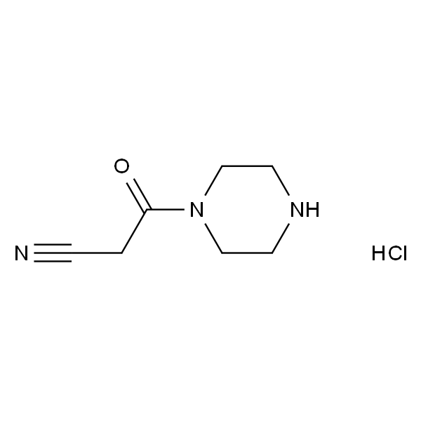 3-oxo-3-(piperazin-1-yl)propanenitrile hydrochloride