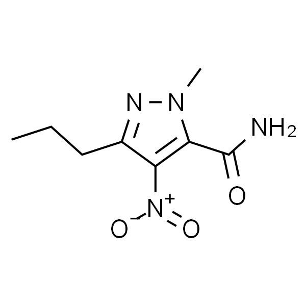1-Methyl-4-nitro-3-propyl-(1H)-pyrazole-5-carboxamide