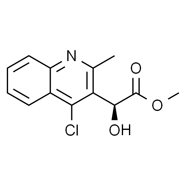 3-Quinolineacetic acid,4-chloro-α-hydroxy-2-methyl-, methyl ester, (αS)-