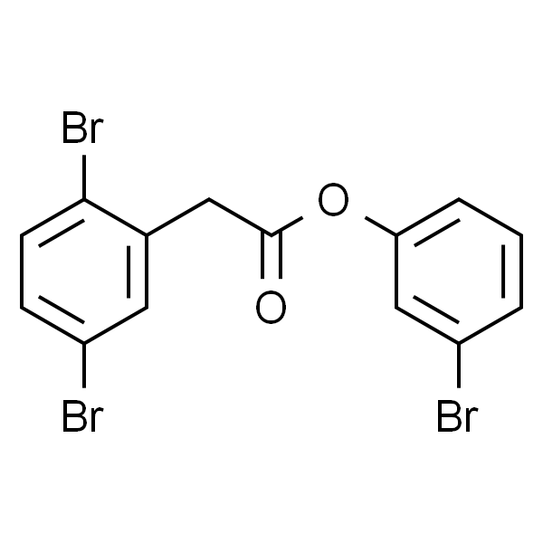 Benzeneacetic acid, 2,5-dibromo-, 3-bromophenyl ester