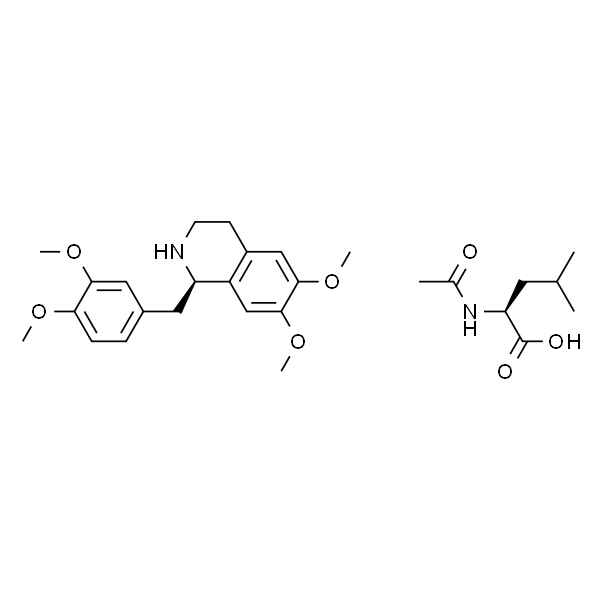 R-Tetrahydropapaverine N-acetyl-L-leucinate