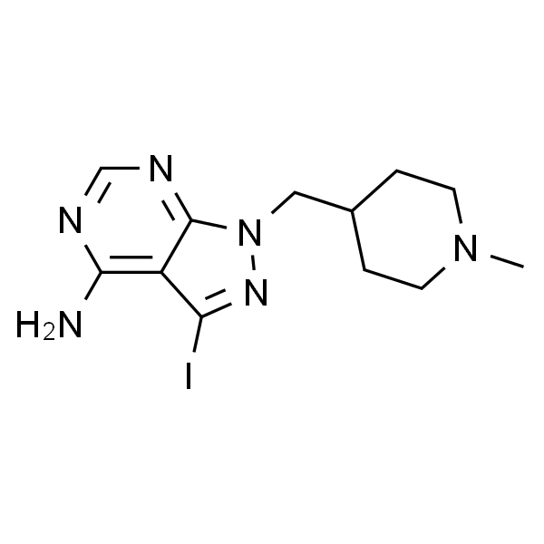 3-Iodo-1-(1-methyl-piperidin-4-ylmethyl)-1H-pyrazolo[3,4-d]pyrimidin-4-ylamine