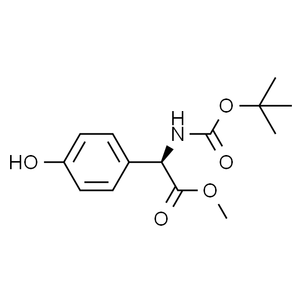 Methyl (2R)-2-{[(tert-butoxy)carbonyl]amino}-2-(4-hydroxyphenyl)acetate