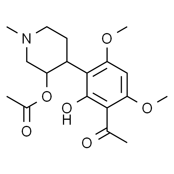 4-(3-acetyl-2-hydroxy-4,6-diMethoxyphenyl)-1-Methylpiperidin-3-yl acetate
