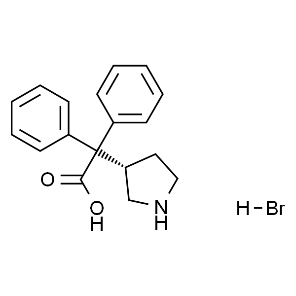 (S)-2,2-diphenyl-2-(pyrrolidin-3-yl)acetic acid (hydrobromide)