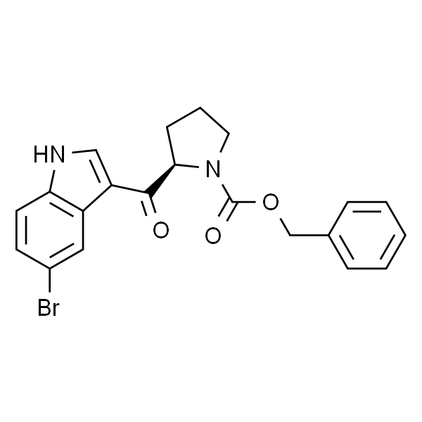 (R)-Benzyl 2-(5-bromo-1H-indole-3-carbonyl)pyrrolidine-1-carboxylate