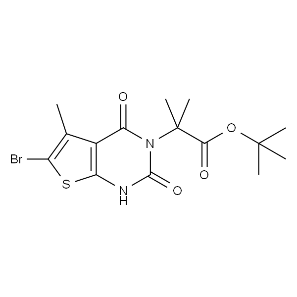 Thieno[2,3-d]pyrimidine-3(2H)-acetic acid, 6-bromo-1,4-dihydro-α,α,5-trimethyl-2,4-dioxo-, 1,1-dimethylethyl ester
