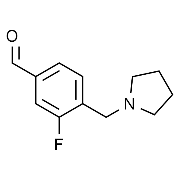 3-Fluoro-4-(pyrrolidin-1-ylmethyl)benzaldehyde