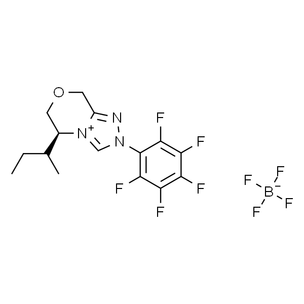 (5S)-5,6-dihydro-5-(1-methylpropyl)-2-(2,3,4,5,6-pentafluorophenyl)-8H-1,2,4-Triazolo[3,4-c][1,4]oxazinium tetrafluoroborate