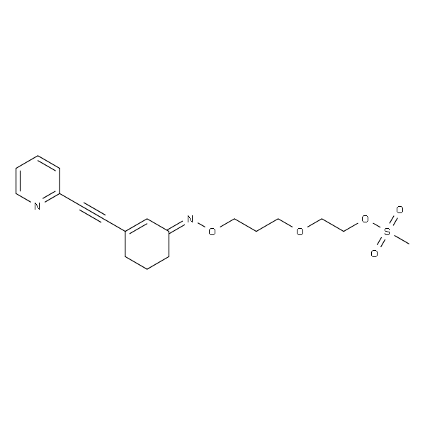 (E)-2-[3-[[[3-(2-Pyridylethynyl)-2-cyclohexen-1-ylidene]amino]oxy]propoxy]ethyl Methanesulfonate