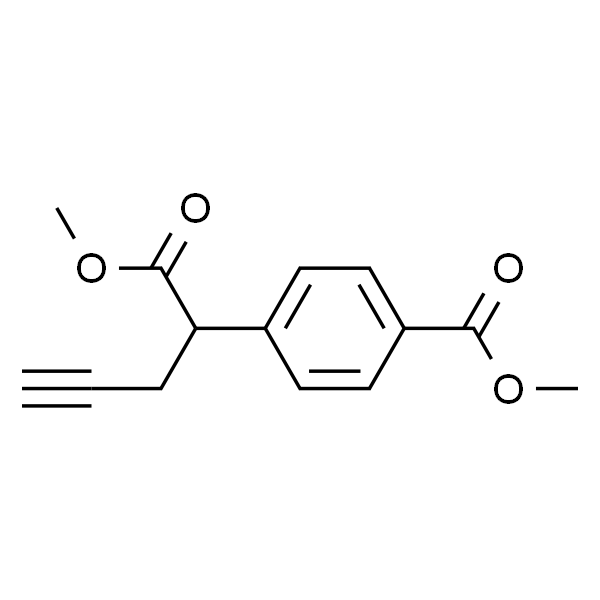 Benzeneacetic acid, 4-(methoxycarbonyl)-α-2-propyn-1-yl-, methyl ester