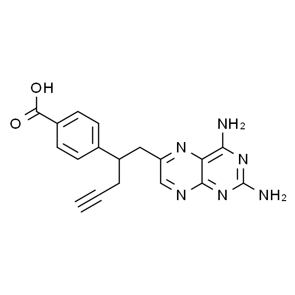 4-(1-(2,4-diaminopteridin-6-yl)pent-4-yn-2-yl)benzoic acid
