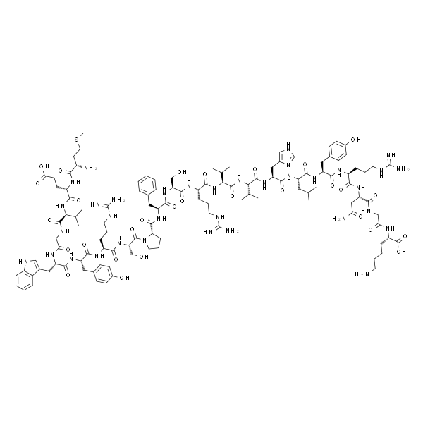 H-Met-Glu-Val-Gly-Trp-Tyr-Arg-Ser-Pro-Phe-Ser-Arg-Val-VAL-His-Leu-Tyr-Arg-Asn-Gly-Lys-OH