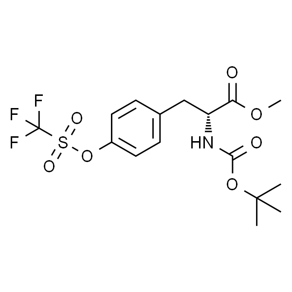 D-Tyrosine, N-[(1,1-dimethylethoxy)carbonyl]-O-[(trifluoromethyl)sulfonyl]-, methyl ester