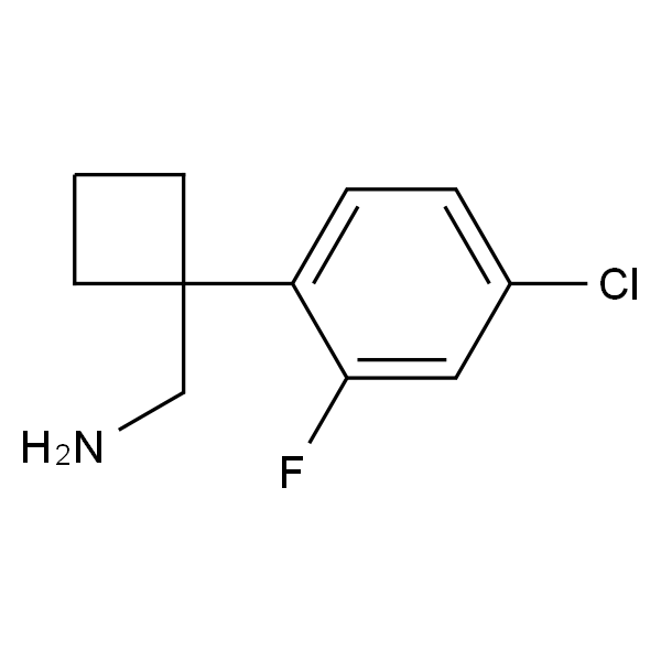 (1-(4-chloro-2-fluorophenyl)cyclobutyl)methanamine hydrochloride