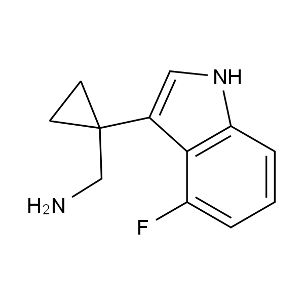 (1-(4-Fluoro-1H-indol-3-yl)cyclopropyl)methanamine