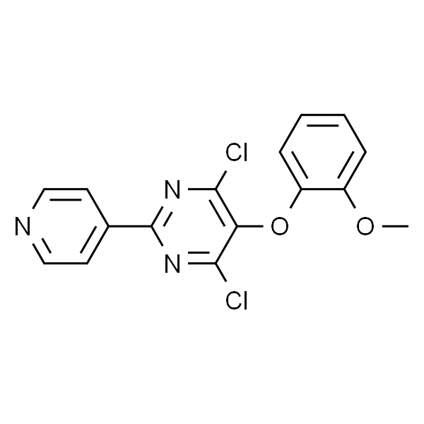 5-(o-Methoxyphenoxy)-4,6-dichloro-2-(4-pyridyl)pyrimidine