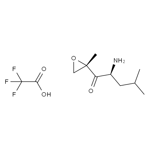 1-Pentanone, 2-amino-4-methyl-1-[(2S)-2-methyl-2-oxiranyl]-, (2S)-, 2,2,2-trifluoroacetate (1:1)