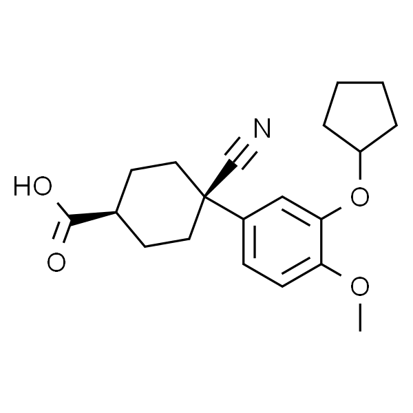 trans-4-Cyano-4-[3-(cyclopentyloxy)-4-methoxyphenyl]cyclohexanecarboxylic acid