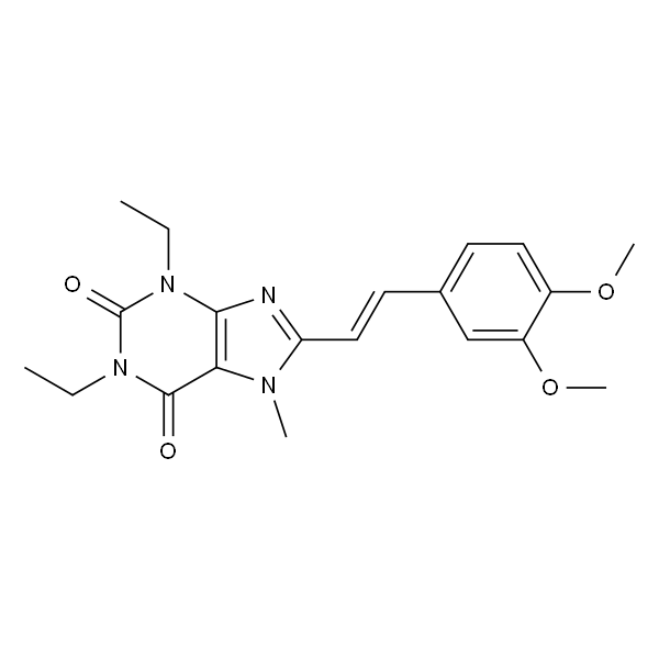 8-[(E)-2-(3,4-dimethoxyphenyl)ethenyl]-1,3-diethyl-7-methyl-purine-2,6 -dione