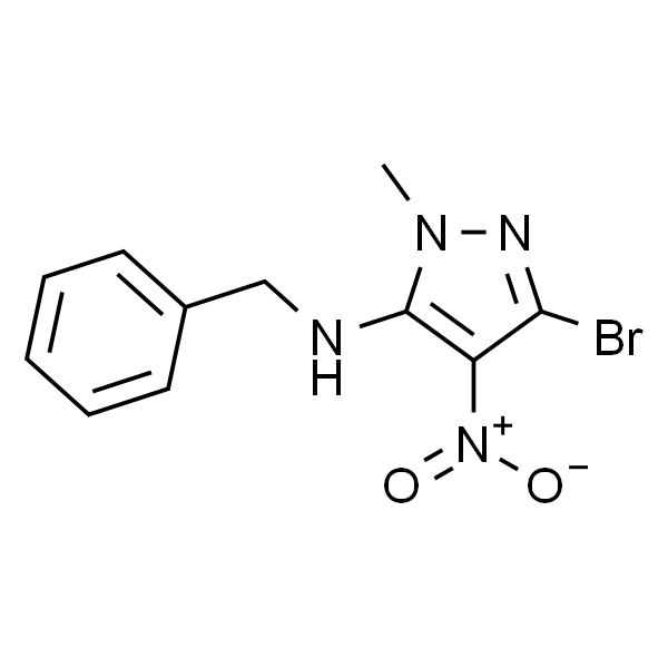 N-Benzyl-3-bromo-1-methyl-4-nitro-1H-pyrazol-5-amine