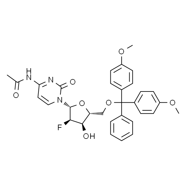 N-Acetyl-5'-O-[bis(4-methoxyphenyl)phenylmethyl]-2'-deoxy-2'-fluorocytidine